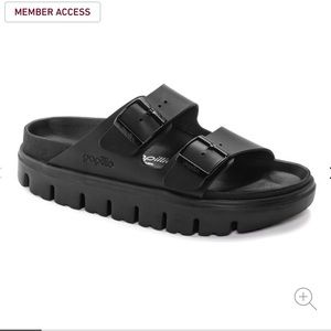 Birkenstock Arizona chunky in black leather